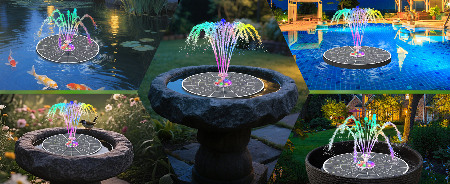 solar fountain pump with battery backup