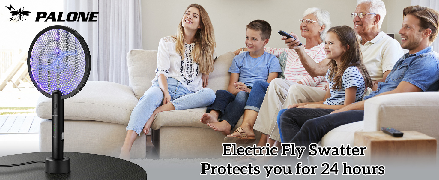 electric fly swatter on daytime