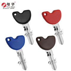 Suitable for Piaggio motorcycles, Piaggio 003 Right Double Rubber Head Motorcycle Key, Copper Key Blank