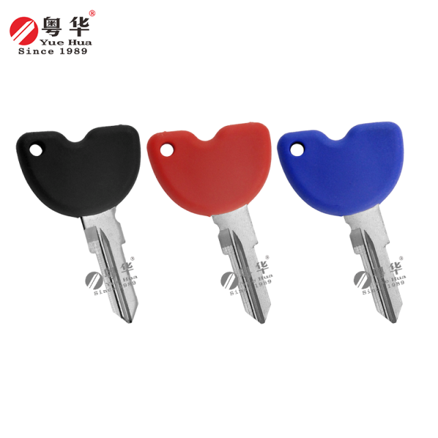 Suitable for Piaggio Motorcycles Piaggio 004-1 Right Double Medley Rubber Head Motorcycle Key Copper Key Blank