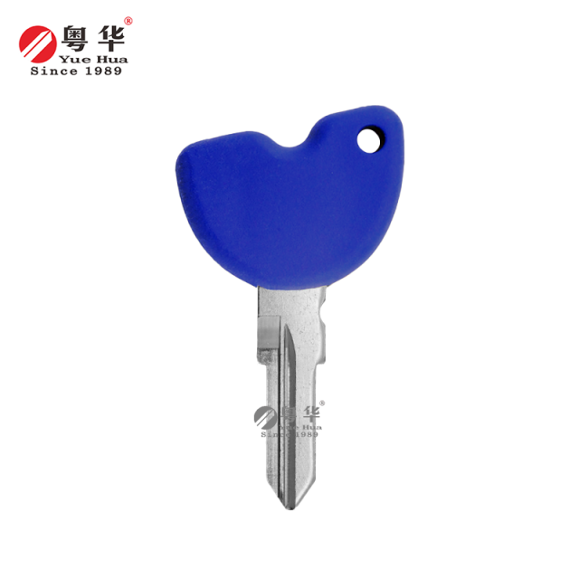 Suitable for Piaggio Motorcycles Piaggio 004-1 Right Double Medley Rubber Head Motorcycle Key Copper Key Blank