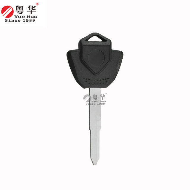 适用于凯悦摩托车钥匙，凯悦001黑色左单钥匙，竹峰凯悦400X/500X/525X摩托车钥匙坯，铜钥匙坯