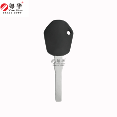 Suitable for KTM motorcycle keys, solid rubber head motorcycle key, KTM flat blade black copper key blank