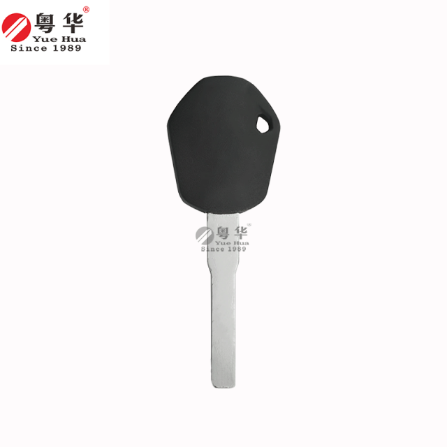 Suitable for KTM motorcycle keys, solid rubber head motorcycle key, KTM flat blade black copper key blank