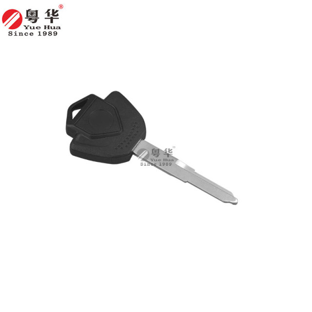 适用于凯悦摩托车钥匙，凯悦001黑色左单钥匙，竹峰凯悦400X/500X/525X摩托车钥匙坯，铜钥匙坯