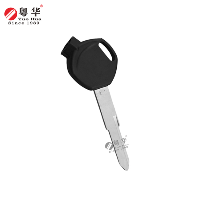 Suitable for Honda motorcycle keys, Honda magnetic bead motorcycle-P2 rubber head key blank, copper key blank with magnetic bead and film
