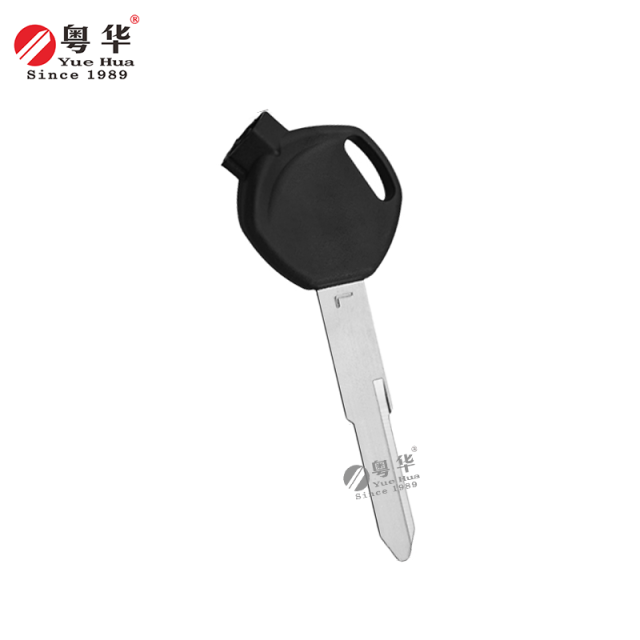 Suitable for Wuyang Honda motorcycle keys, Wuyang Honda 387 short LP left single, thickness 2.2mm plastic head motorcycle key blank with magnetic beads and plastic film