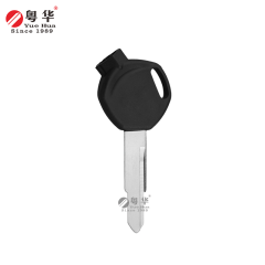 适用于武阳摩托车钥匙，武阳SKS磁性短款左/右单钥匙，厚度2.2mm，塑料头摩托车钥匙坯，带磁珠和塑料薄膜