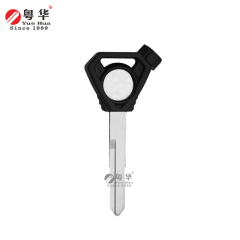 Suitable for Honda motorcycle keys, triangular Honda magnetic beads, left/right single, rubber head magnetic key blanks, copper key blanks, motorcycle key blanks with magnetic beads and rubber film