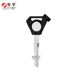 Suitable for Honda motorcycle keys, triangular Honda magnetic beads, left/right single, rubber head magnetic key blanks, copper key blanks, motorcycle key blanks with magnetic beads and rubber film