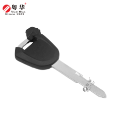 Suitable for Honda motorcycle keys, Honda magnetic bead motorcycle SH2 black rubber square handle single groove key blank, locksmith supplies with magnetic beads and film