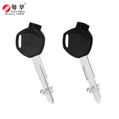 Suitable for Honda motorcycle keys, Wuyang Honda 387 left/right single, rubber head magnetic key blank, motorcycle key blank with magnetic bead and rubber film
