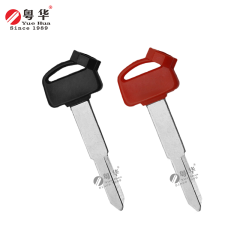 Suitable for Honda motorcycle keys, Honda Big Shark WM left single rubber head key blank, copper key stock with magnetic bead and film, locksmith supplies