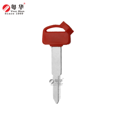 Suitable for Honda motorcycle keys, Honda Big Shark WM left single rubber head key blank, copper key stock with magnetic bead and film, locksmith supplies