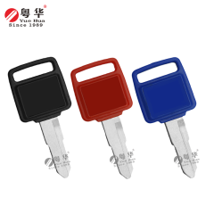 Suitable for Honda motorcycle keys, Honda 033 Left Single W, available in black, red, and blue; motorcycle key blanks, Yuehua locksmith supplies