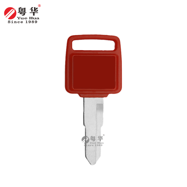 Suitable for Honda motorcycle keys, Honda 033 Left Single W, available in black, red, and blue; motorcycle key blanks, Yuehua locksmith supplies