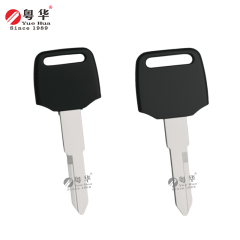 Suitable for Honda motorcycle keys. Honda 011 black left and right single slot key blank. Rubber head motorcycle key blank. Yuehua key locksmith consumables.