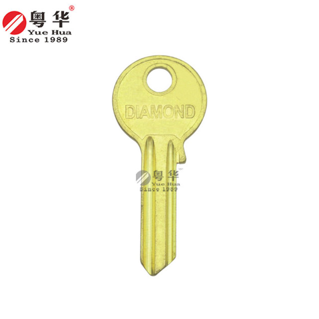 Round Head Flower Grandpa R04 Electric Handle Round Slot Key Blank, Civilian Key Blank, Copper Key, Civilian Door Key