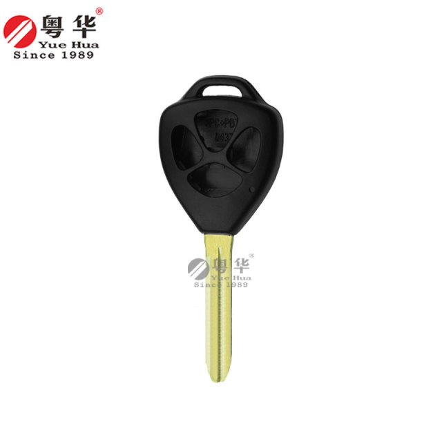 Suitable for Toyota car keys, Corolla key shell, RAV4/Vios, Camry 4-button with paper label