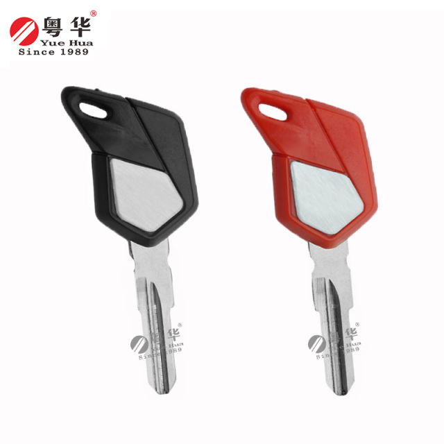 适用于 MV Agusta 摩托车钥匙，MV Agusta 001 右侧双槽黑红双色可选，MV F4 摩托车钥匙坯，锁匠用品