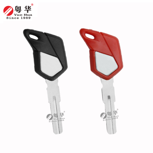 Suitable for MV Agusta Motorcycle Keys MV Agusta 002 Center Groove Black and Red Dual Color Optional MV800/F3/F4/750/920/1000 Motorcycle Key Blanks Locksmith Supplies