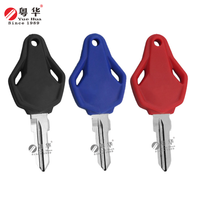 适用于MV Agusta摩托车钥匙 MV Agusta 006 右侧双槽 黑红蓝三色可选 MV800/F3/F4/Agusta/RVS/1090 摩托车钥匙坯 锁匠用品