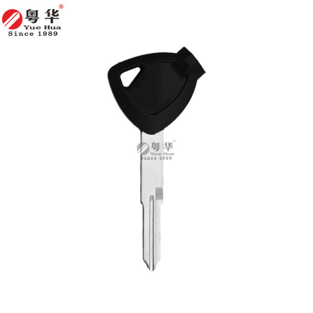 Suitable for Haojue motorcycle keys  General China IV Haojue Magnetic Dual-Slot Left and Right,Double-slot key blank, copper material key mold, with magnetic beads and film
