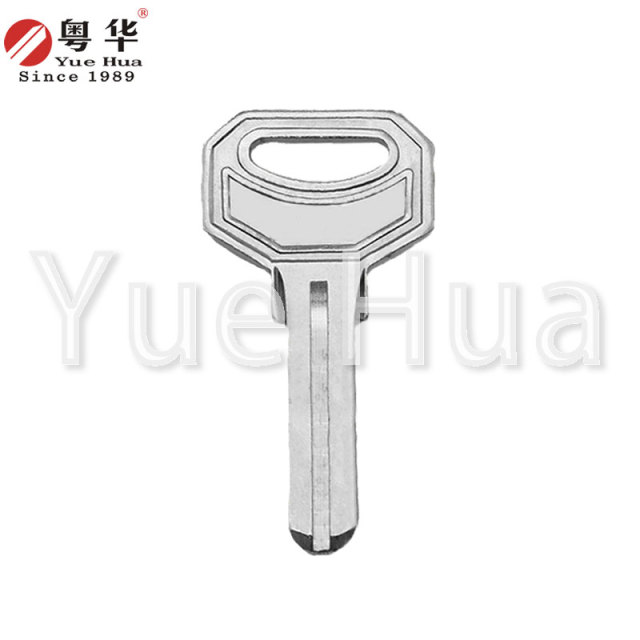Small Head DMS3.0 Drilling Key Blank with Middle Pit, Yuehua Electric Hollow Drilling Key Blank, Computer Key