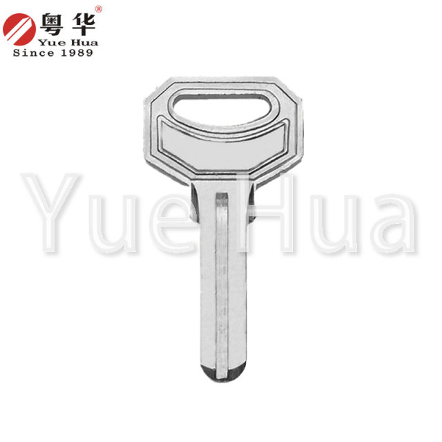 Small Head DMS3.0 Drilling Key Blank with Middle Pit, Yuehua Electric Hollow Drilling Key Blank, Computer Key