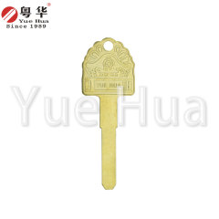 Train head blade key 2.5 Super D all-copper multi-track anti-theft door Class C flat lock key blank computer