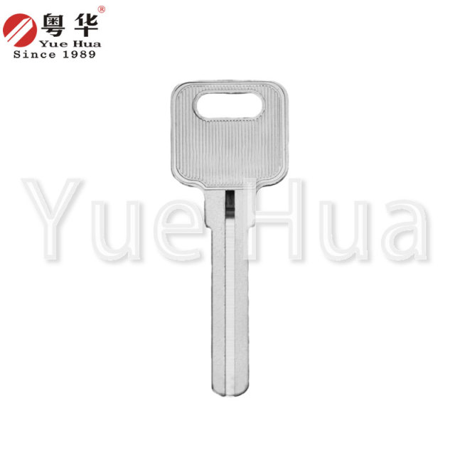 Golden Point Blade Key, 2.0mm thickness single-sided blade, internal milled groove lock key blank, anti-theft door key blank, computer blank key