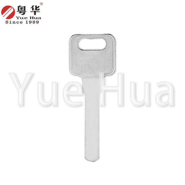 Golden Point Blade Key, 2.0mm thickness single-sided blade, internal milled groove lock key blank, anti-theft door key blank, computer blank key