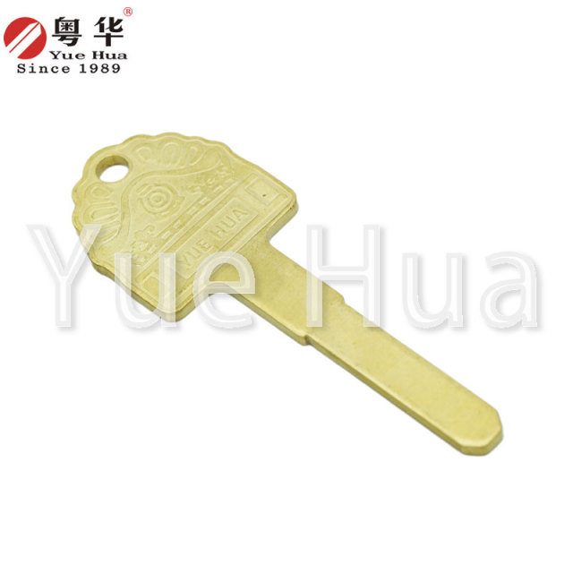 Train head blade key 2.5 Super D all-copper multi-track anti-theft door Class C flat lock key blank computer