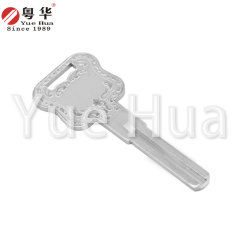 Lekeduo extended blade key; double-sided blade key; security door lock key blank; internal milling of the middle groove; computer key