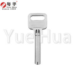 Y extended 7-pin gold dot cut edge large handle 7-pin extended atomic key blank copper U-shaped crescent atomic key