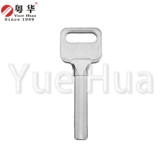 Y extended 7-pin gold dot cut edge large handle 7-pin extended atomic key blank copper U-shaped crescent atomic key