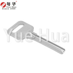 Y extended 7-pin gold dot cut edge large handle 7-pin extended atomic key blank copper U-shaped crescent atomic key