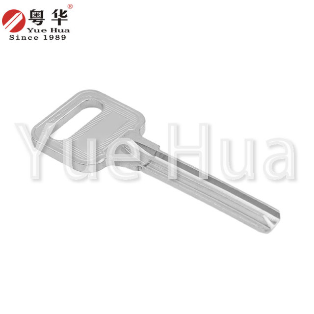 Y extended 7-pin gold dot cut edge large handle 7-pin extended atomic key blank copper U-shaped crescent atomic key