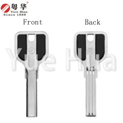 Suitable for double-pit and Buyang; double-row key blank for veneers; Buyang crescent three-groove 2.4mm thick key blank atomic key