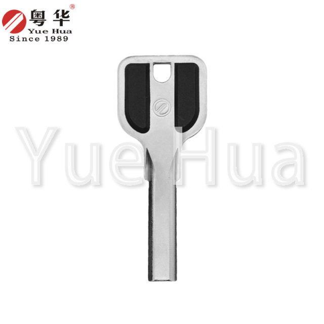 Suitable for double-pit and Buyang; double-row key blank for veneers; Buyang crescent three-groove 2.4mm thick key blank atomic key