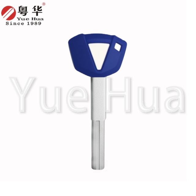 Suitable for Kawasaki motorcycle keys Kawasaki 017 flat key (W);Ninja400/Z400;chip installable;motorcycle key blank Yuehua key and lock consumables