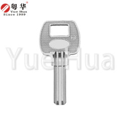 Hengfeng Double Atom 2.5 Compatible with Ronghe Key Blank; Long Roller Shutter Double Row Dimple; Brass 2.5 Atom Key