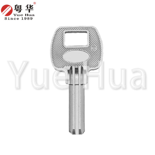 Hengfeng Double Atom 2.5 Compatible with Ronghe Key Blank; Long Roller Shutter Double Row Dimple; Brass 2.5 Atom Key