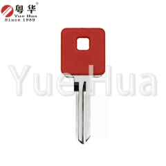 Suitable for US Harley motorcycle keys US Harley 003 right double groove motorcycle key blank black red blue three colors available