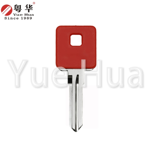 Suitable for US Harley motorcycle keys US Harley 003 right double groove motorcycle key blank black red blue three colors available