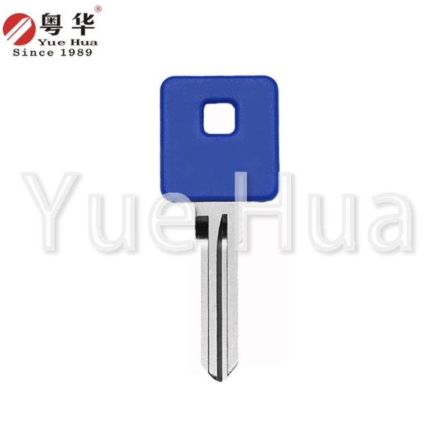 Suitable for US Harley motorcycle keys US Harley 003 right double groove motorcycle key blank black red blue three colors available