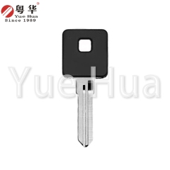 Suitable for US Harley motorcycle keys US Harley 004 left double groove motorcycle key blank black red blue three colors available