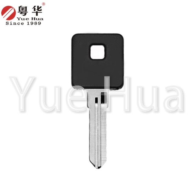 Suitable for US Harley motorcycle keys US Harley 004 left double groove motorcycle key blank black red blue three colors available