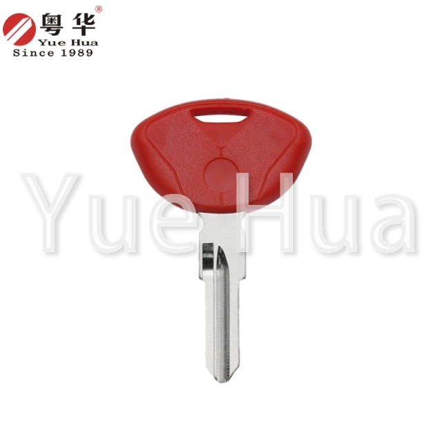 适用于宝马摩托车钥匙 BMW 005 右双槽 C1/C1-200/C600/C650GT/Sport；可安装芯片；摩托车钥匙坯