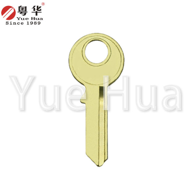 花朵顶部；顶部锁芯挂锁钥匙坯；民用钥匙；吊挂钥匙